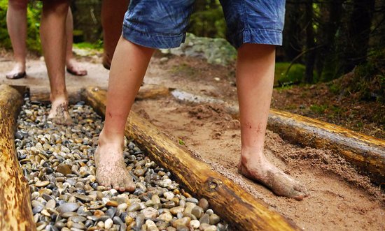 Sentier pieds nus et archéosite